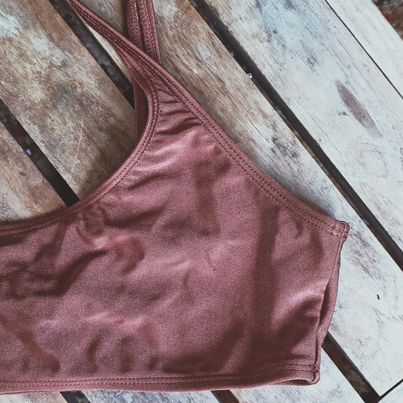 🌷3/15🌷 FOREVER 21 bikini top swimwear size m - Picture 4 of 4